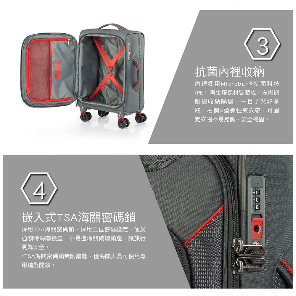 æ¡ç¨TSAæµ·éå¯ç¢¼é,æ¡ç¨ä¸ä½å¯ç¢¼è¨­å®,ä¾¿æ¼