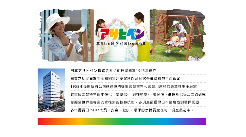 1958年後開始將公司轉為專門從事家庭塗料和家庭用建材的專業性生產廠家
