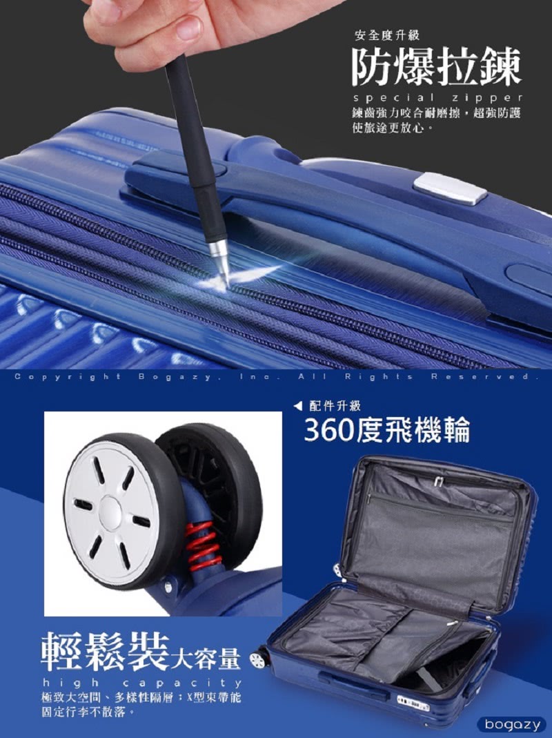 極致大空間、多樣性隔層X型束帶能