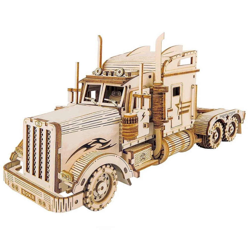 Robotime 立體木製組裝模型 美式長頭卡車 MC502