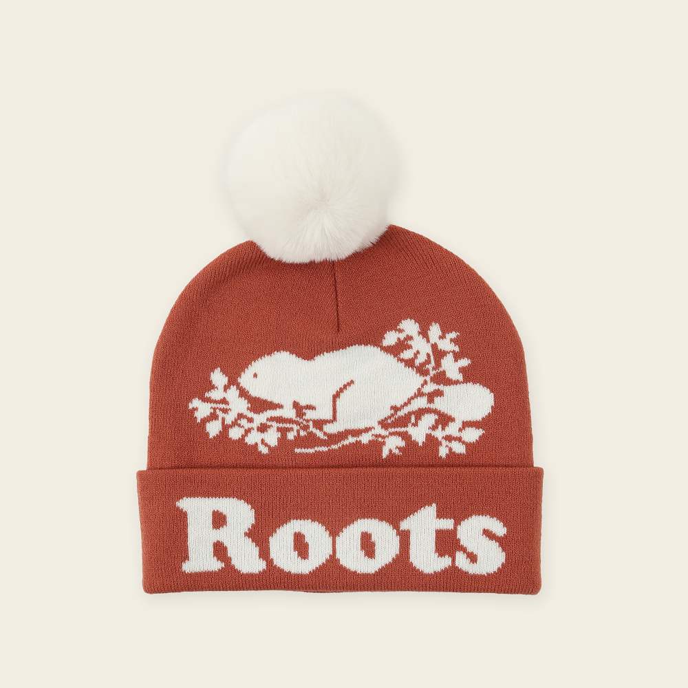 Roots Roots配件-復古翻玩系列 海狸LOGO毛球毛