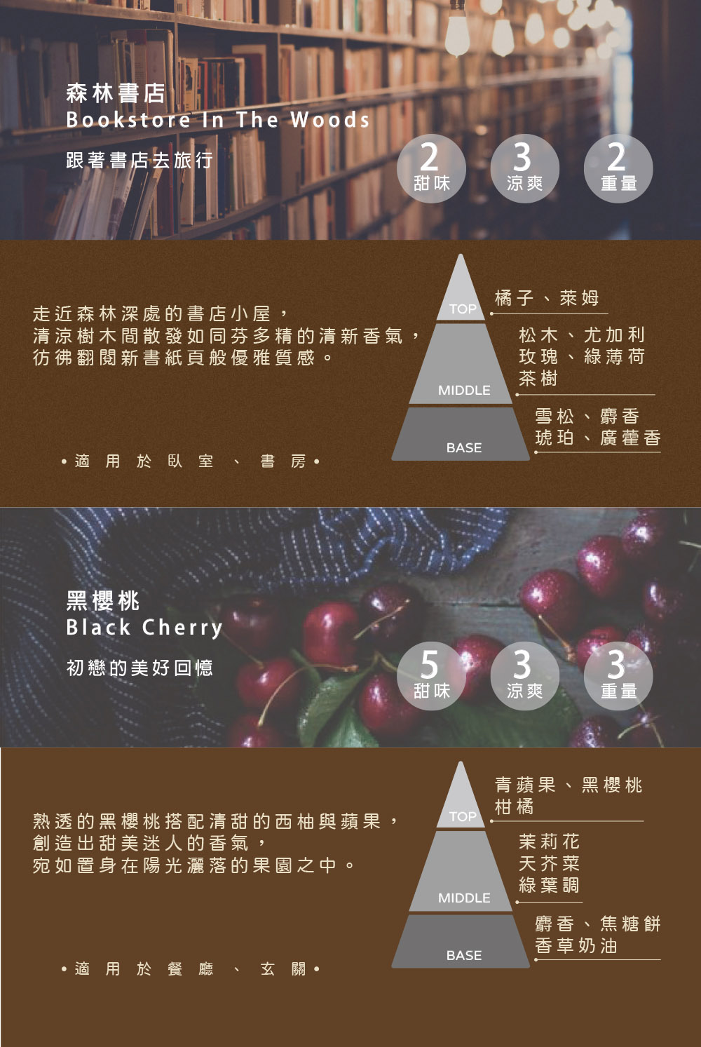 清涼樹木間散發如同芬多精的清新香氣,