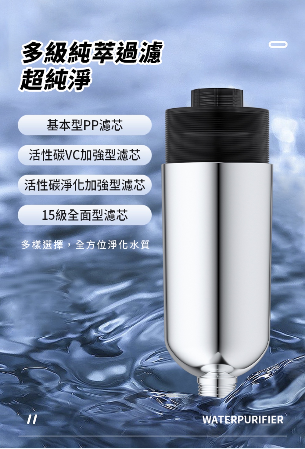 ELEPRAY 純萃膠囊沐浴過濾器 活性碳VC加強型(沐浴過