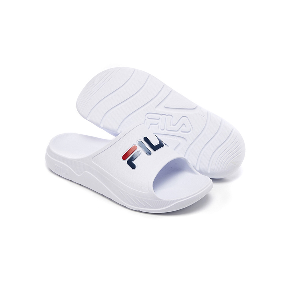 FILA 男鞋 女鞋 PLUMPY SLIDE 中性拖鞋-白