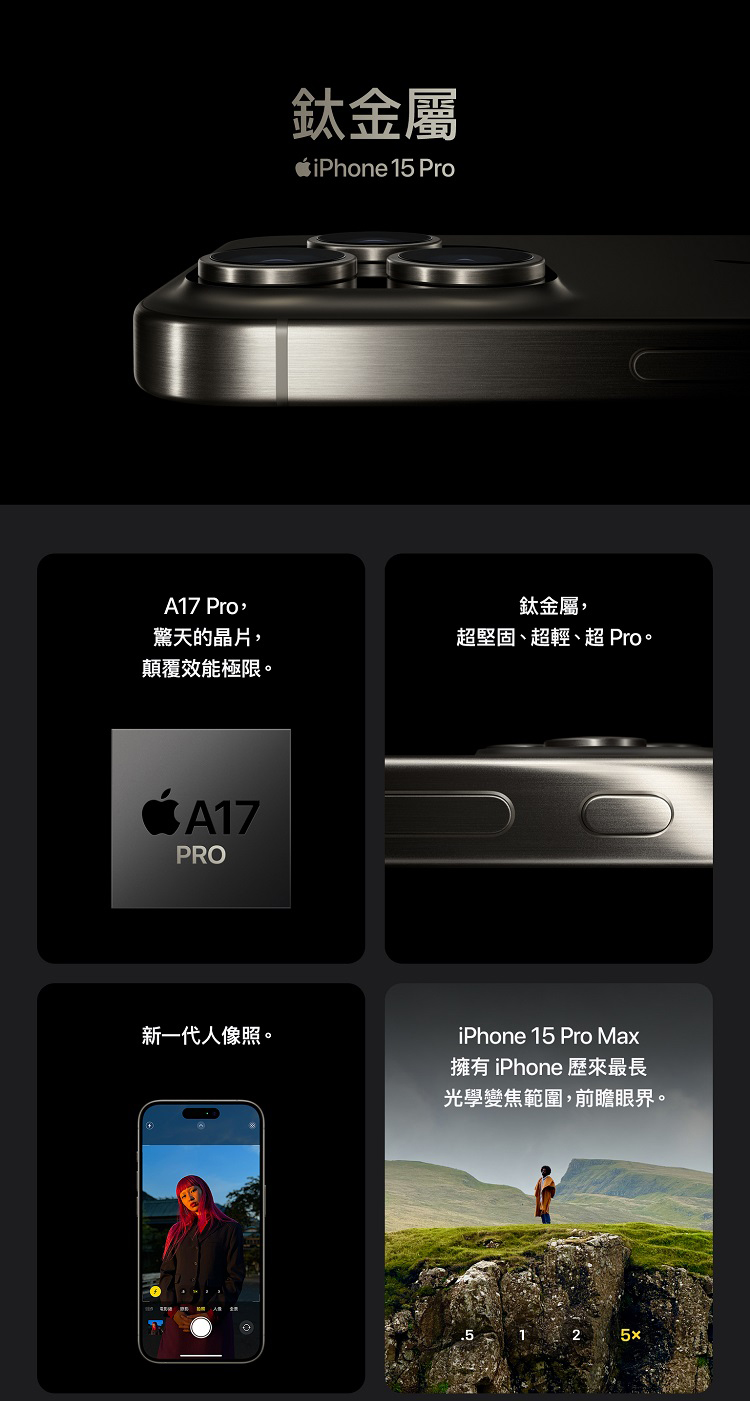 Apple iPhone 15 Pro(256G/6.1吋)