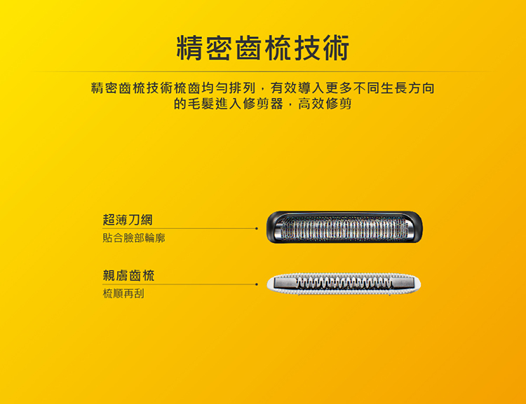 精密齒梳技術梳齒均勻排列,有效導入更多不同生長方向