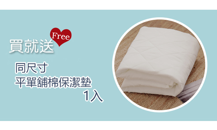 BUHO 布歐 贈特大平單式舖棉保潔墊 極柔暖法蘭絨特大床包