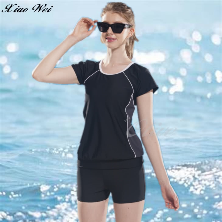 小薇的店 泳之美品牌時尚二件式短袖泳裝(NO.282368)