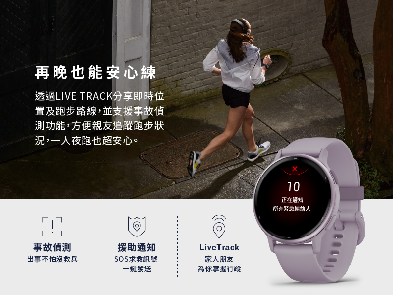 透過LIVE TRACK分享即時位