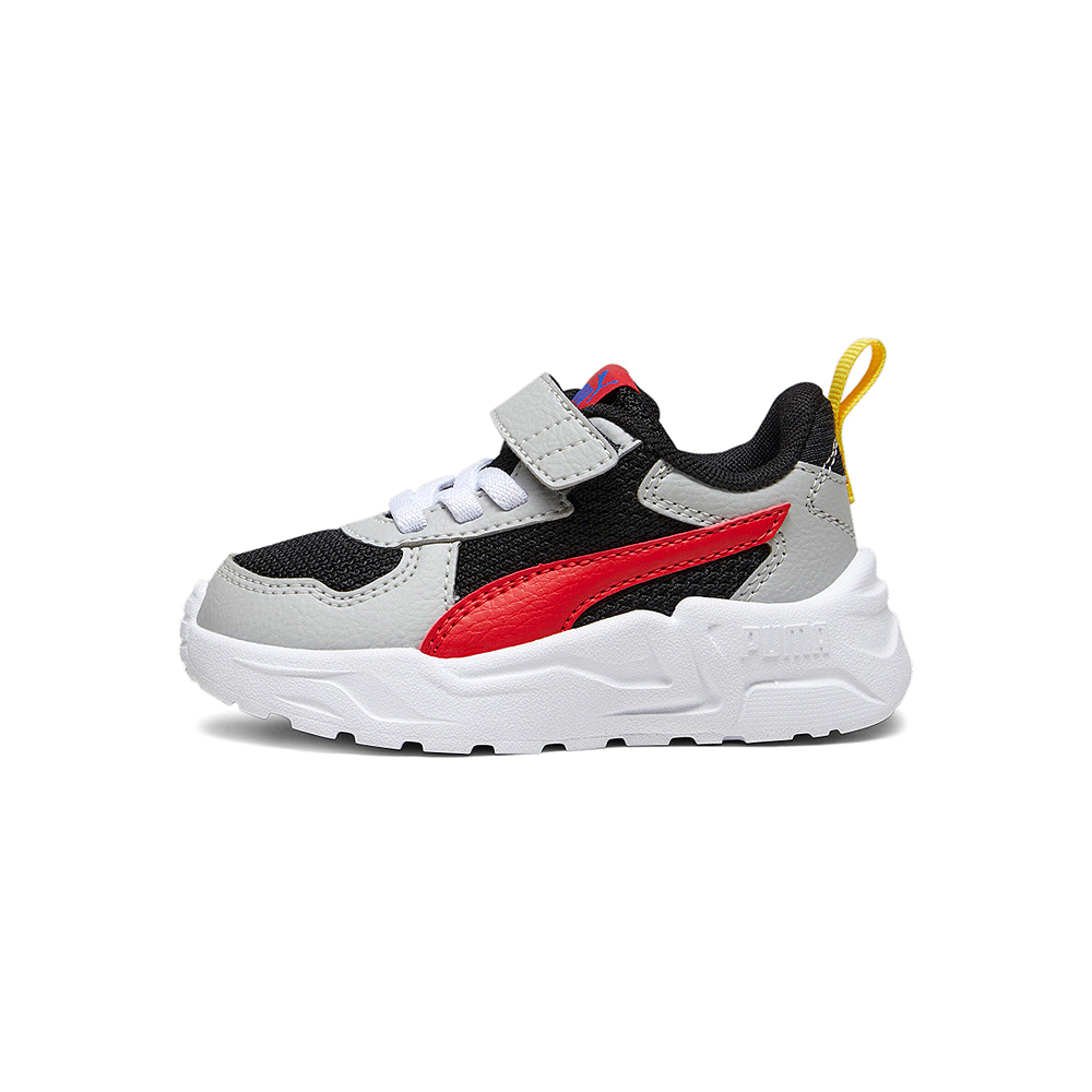 PUMA Trinity Lite AC PS 小童 黑灰紅