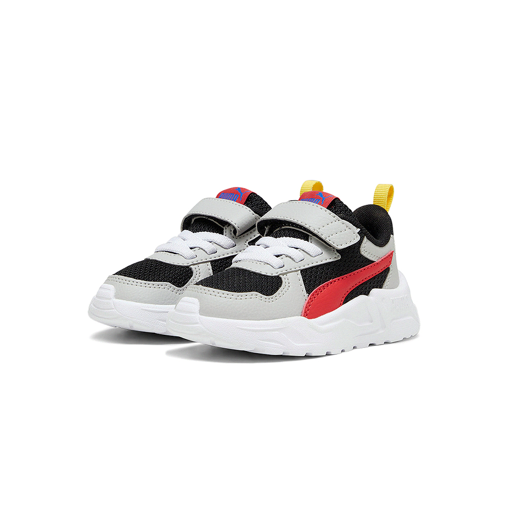 PUMA Trinity Lite AC PS 小童 黑灰紅