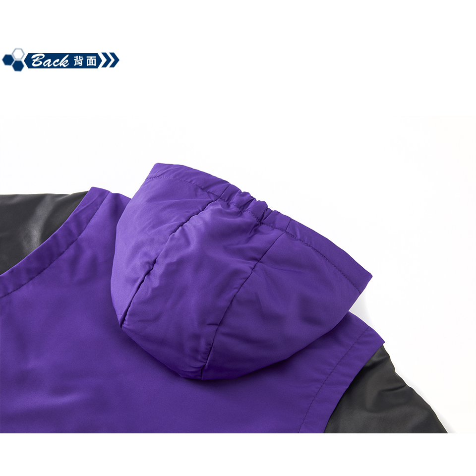 FILA官方直營 KIDS 童裝 女童超潑水保暖舖棉外套-紫