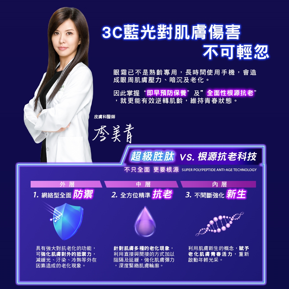 不只全面 更要根源 SUPER POLYPEPTIDE ANTIAGE TECHNOLOGY