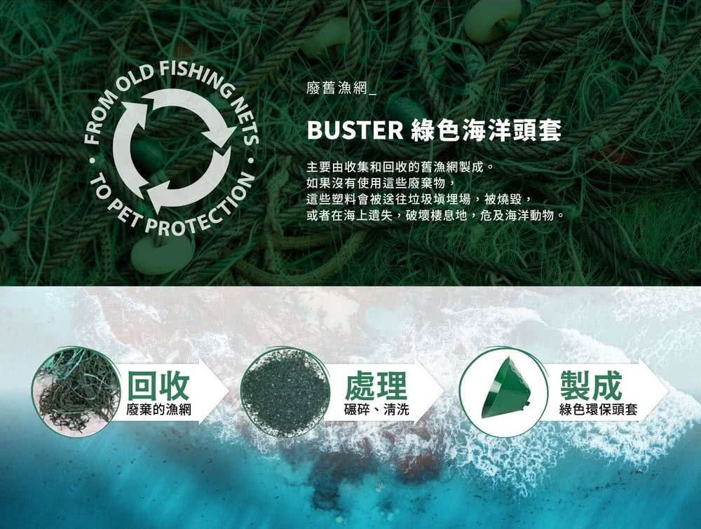 丹麥KRUUSE BUSTER 綠色環保海洋頭套-15cm(