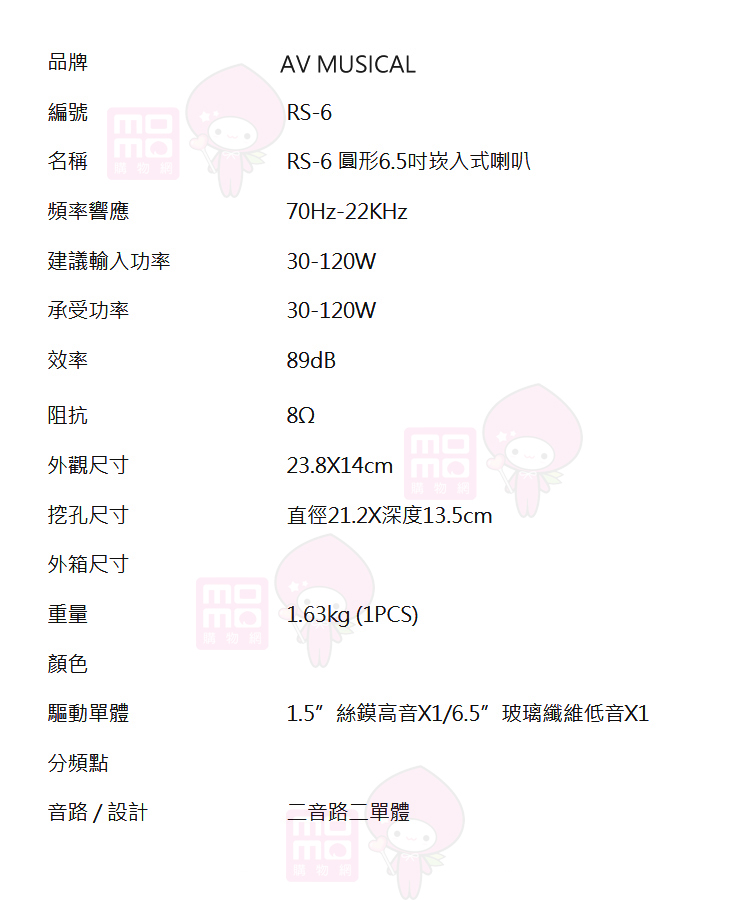 AV MUSICAL RS-6 - 詳情2