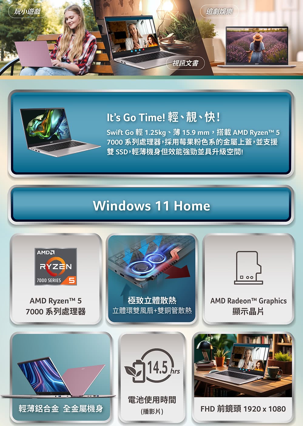 Acer 宏碁 Swift Go SFG14-41-R71D