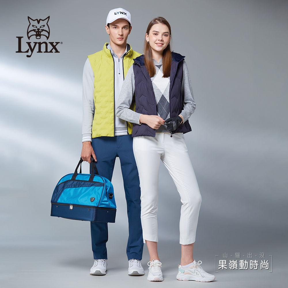 Lynx Golf 女款日本進口布料彈性舒適西褲造型開杈設計