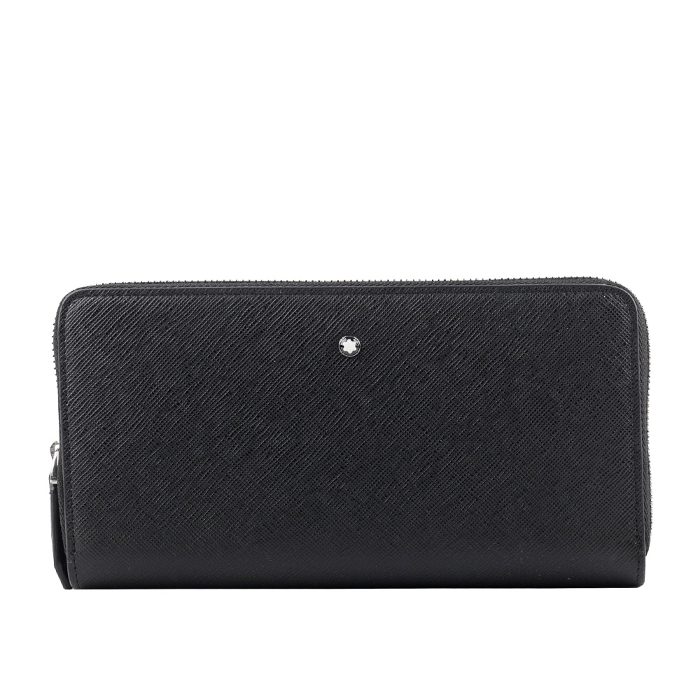 MONTBLANC 萬寶龍 匠心系列防刮牛皮ㄇ形拉鍊12卡長