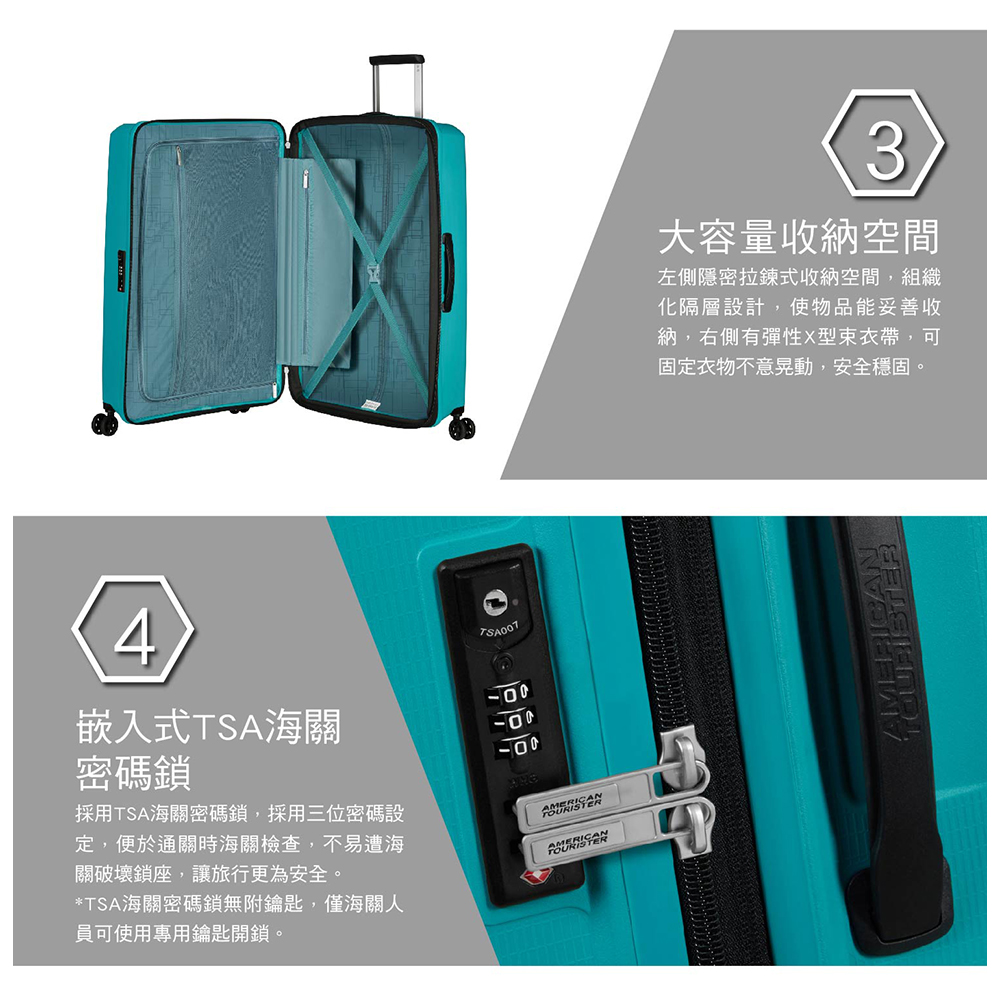 æ¡ç¨TSAæµ·éå¯ç¢¼é,æ¡ç¨ä¸ä½å¯ç¢¼è¨­