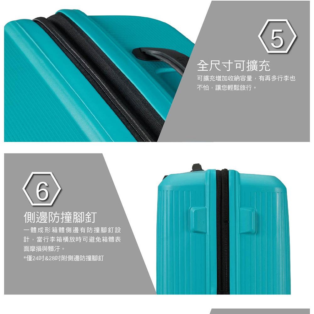 可擴充增加收納容量,有再多行李也