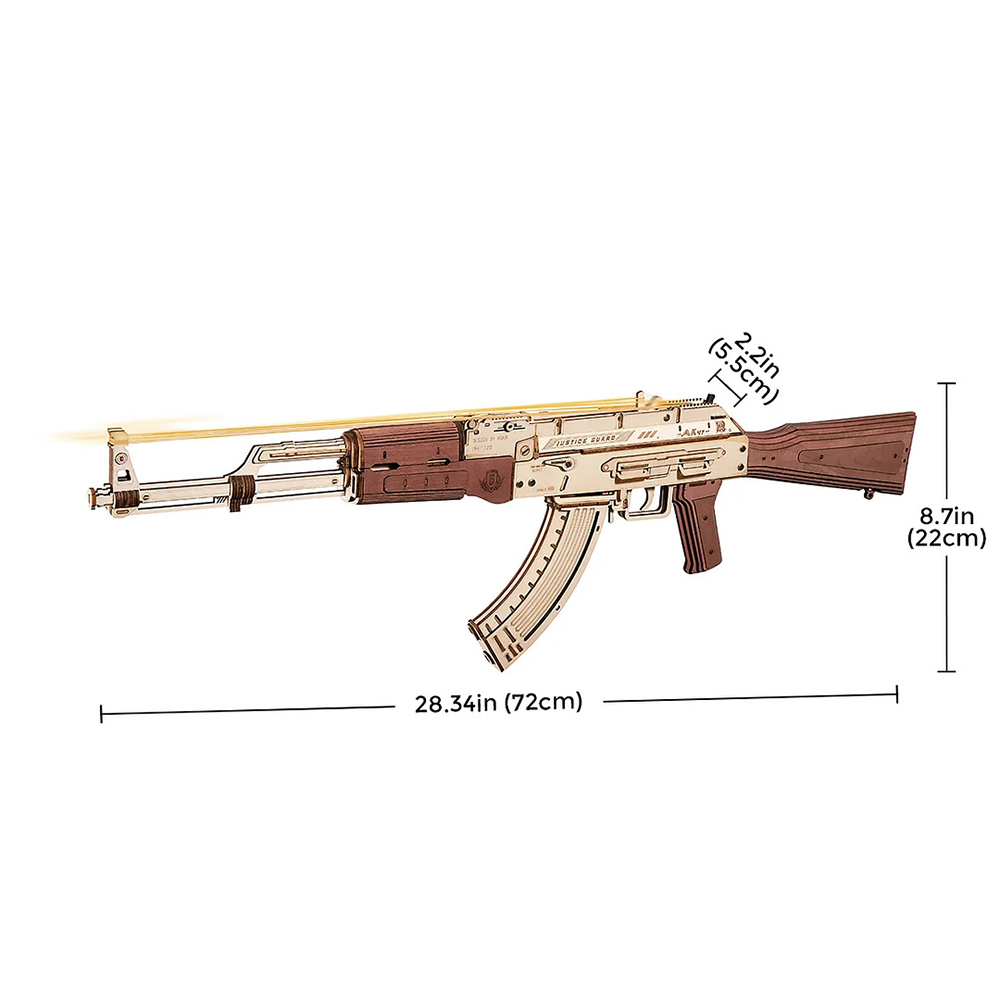 Robotime 立體木製組裝模型 AK47造型步槍 LQ9