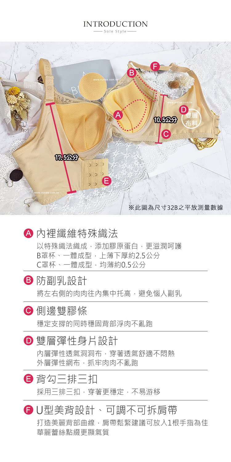 魔莉莎 2套組 台灣製沐浴晨光軟鋼圈低脊心集中爆乳包覆防副乳