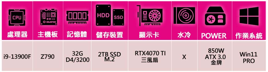 微星平台 i9二四核Geforce RTX4070Ti Wi