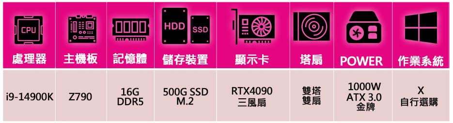 微星平台 i9二四核Geforce RTX4090{夢幻仙境