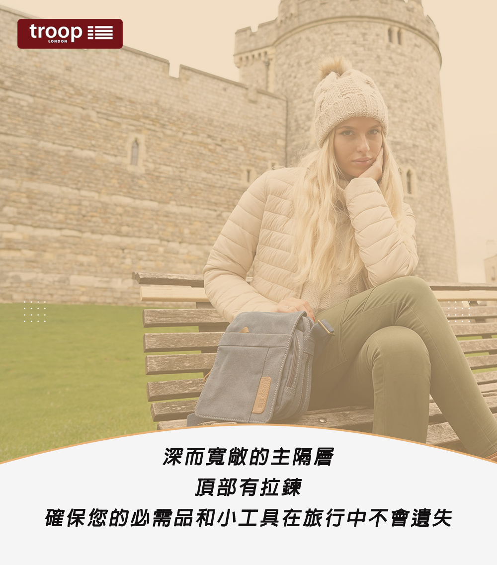 深而寬敞的主隔層 頂部有拉鍊 確保您的必需品和小工具在旅行中不會遺失 