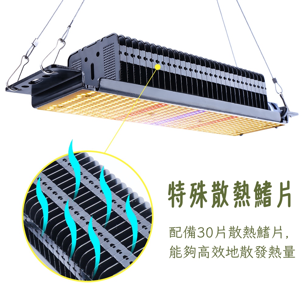 特殊散熱鰭片 配備30片散熱鰭片, 能夠高效地散發熱量