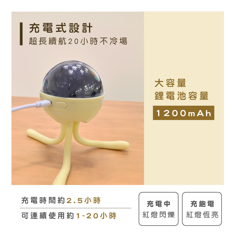 超長續航20小時不冷場