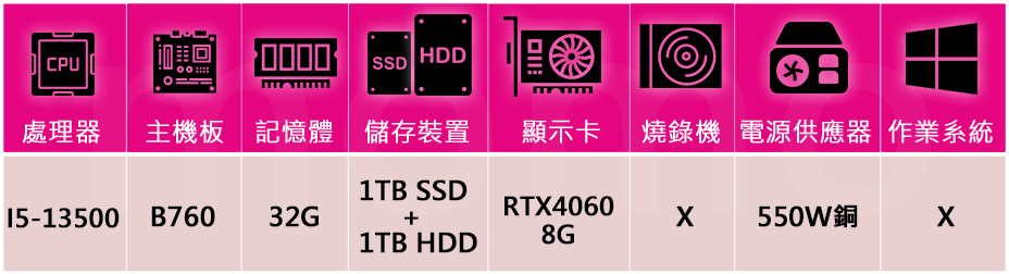 技嘉平台 i5十核GeForce RTX 4060{創世者}
