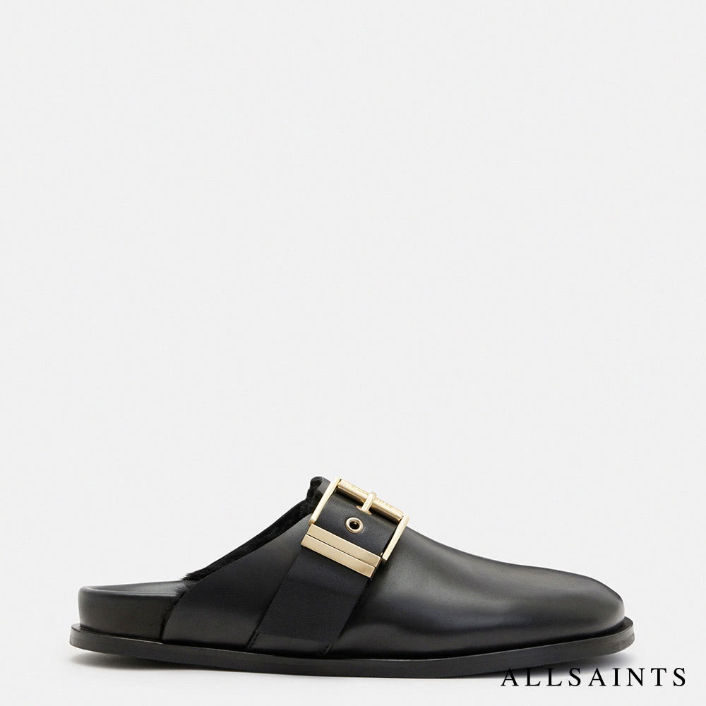 ALLSAINTS VENUS 鋪毛穆勒鞋Black 推薦