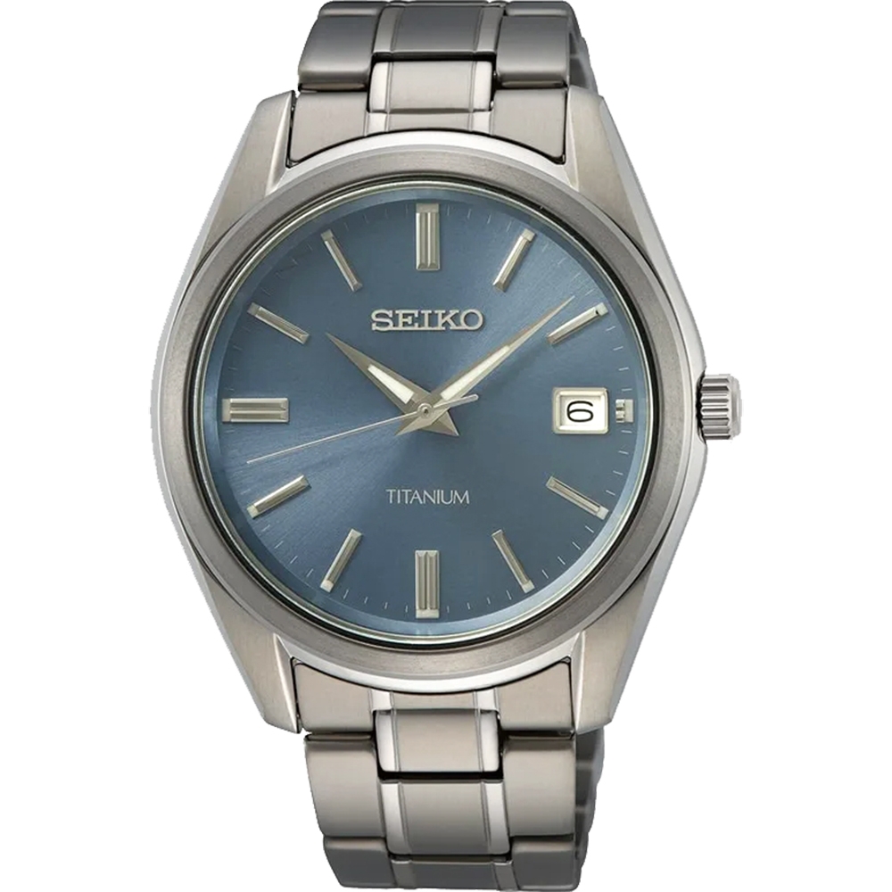 SEIKO 精工 CS系列 鈦金屬簡約手錶 -40mm(SU