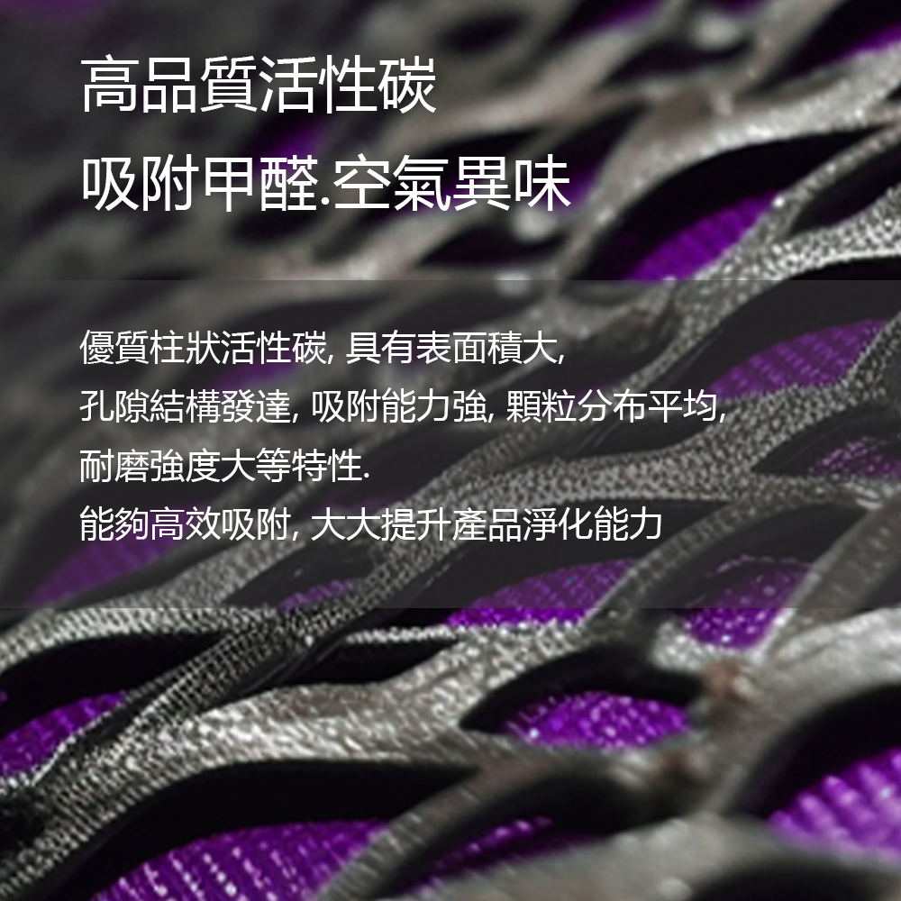 孔隙結構發達,吸附能力強, 顆粒分布平均,