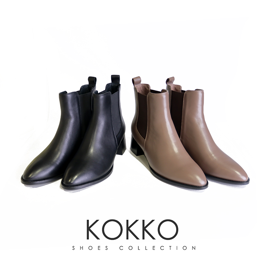 KOKKO 集團 俐落率性側鬆緊切爾西靴(駝色)好評推薦