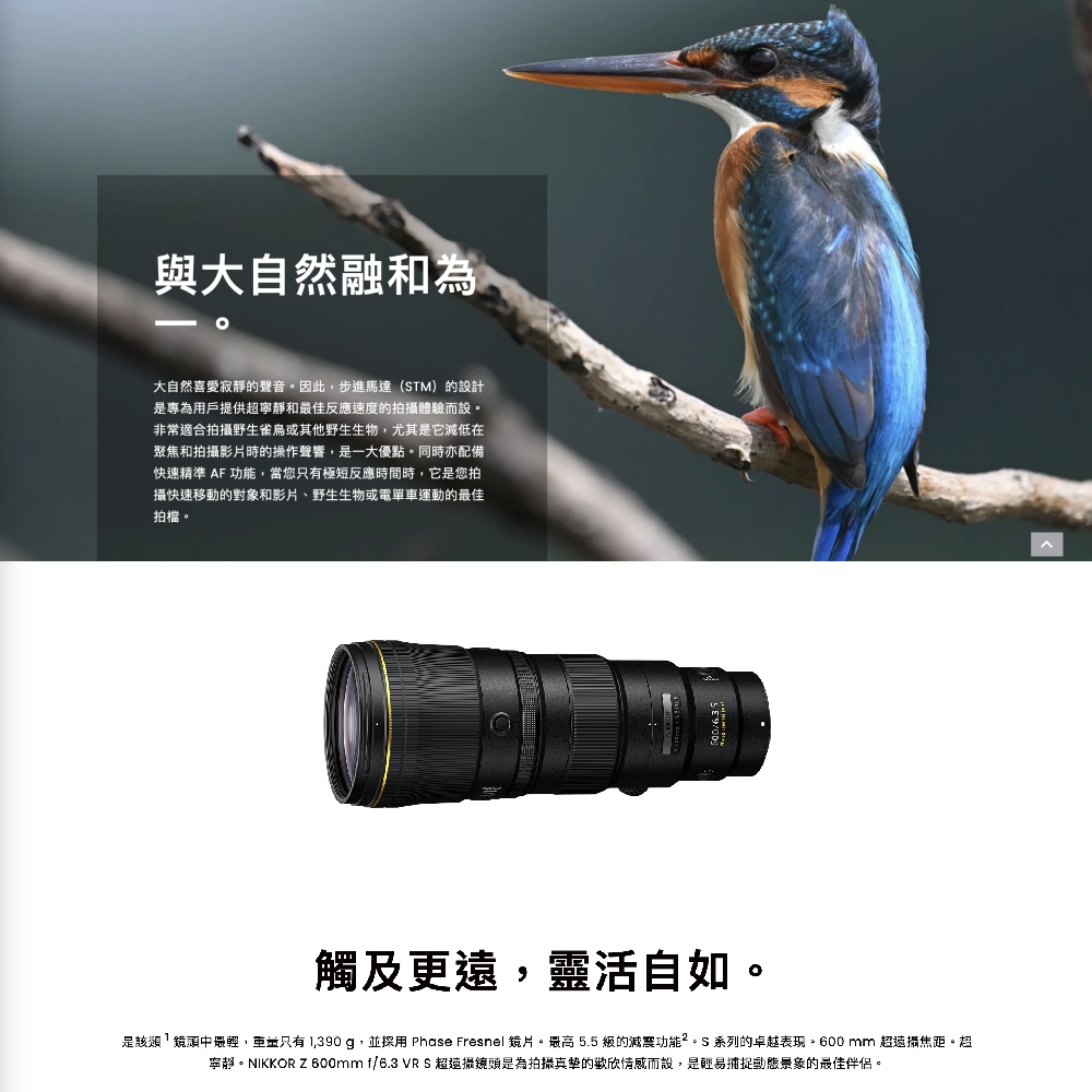 Nikon 尼康 NIKKOR Z 600mm f/6.3 