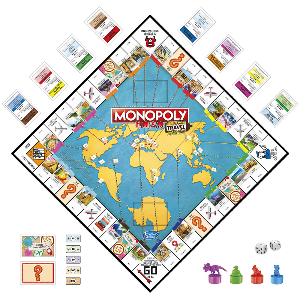MONOPOLY 地產大亨 環遊世界版遊戲組 F4007(台