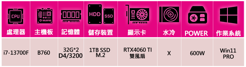 微星平台 i7十六核Geforce RTX4060Ti Wi