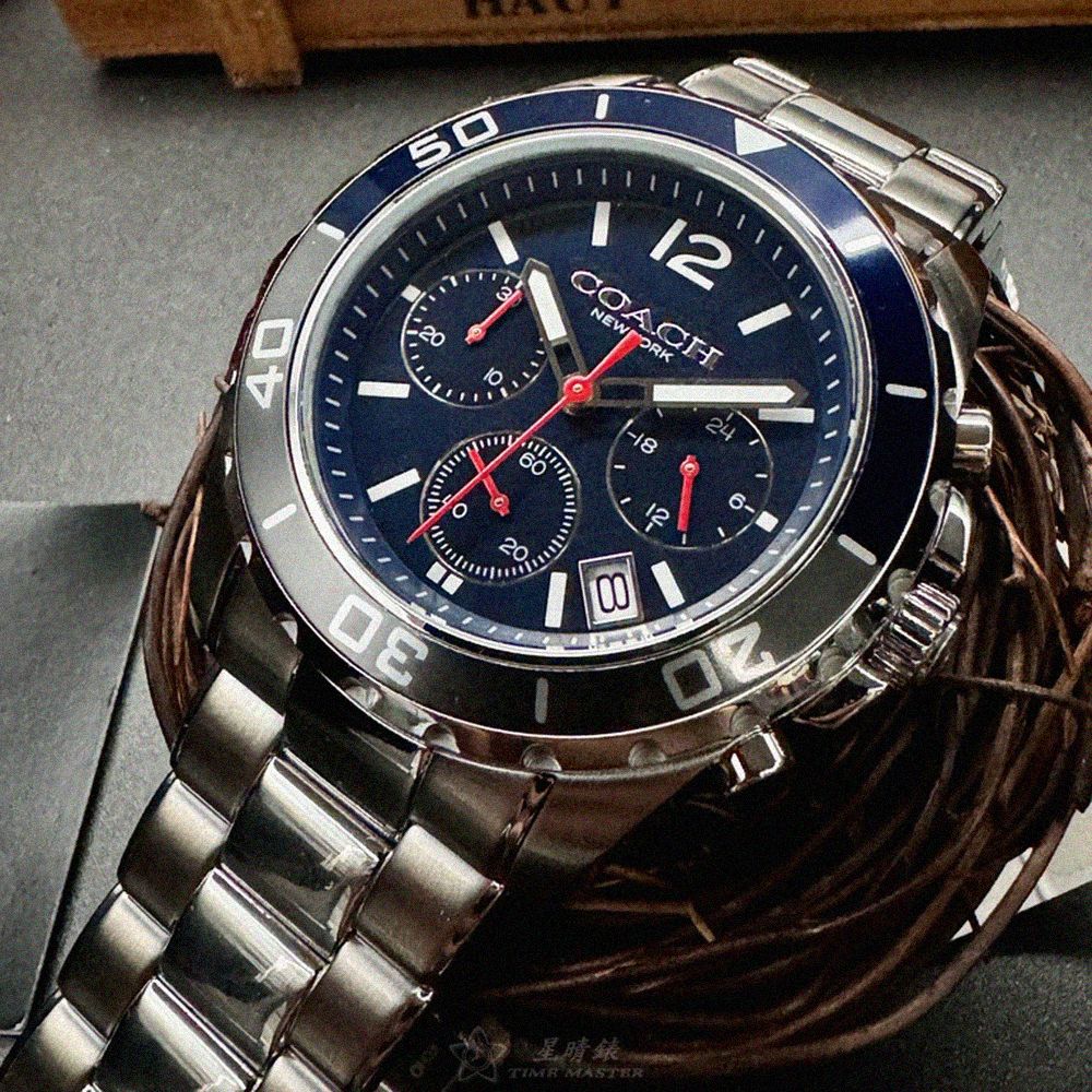 COACH COACH手錶型號CH00180(寶藍色錶面銀錶
