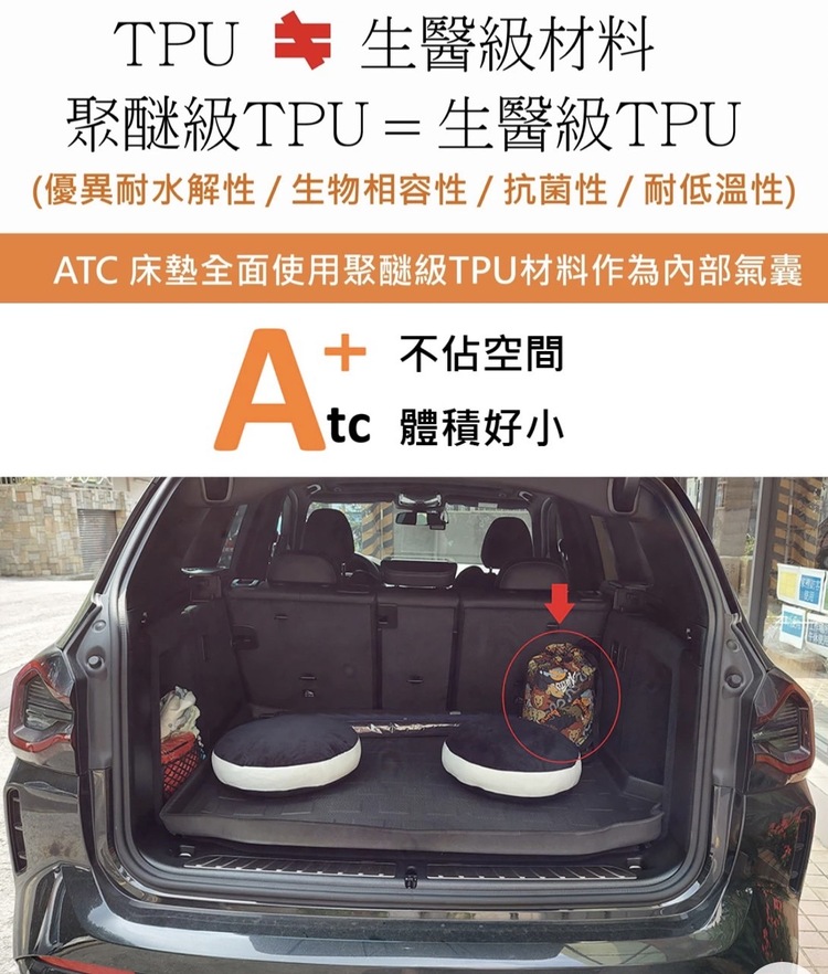 ATC TPU充氣床墊130*200CM 圖案款(居家露營床