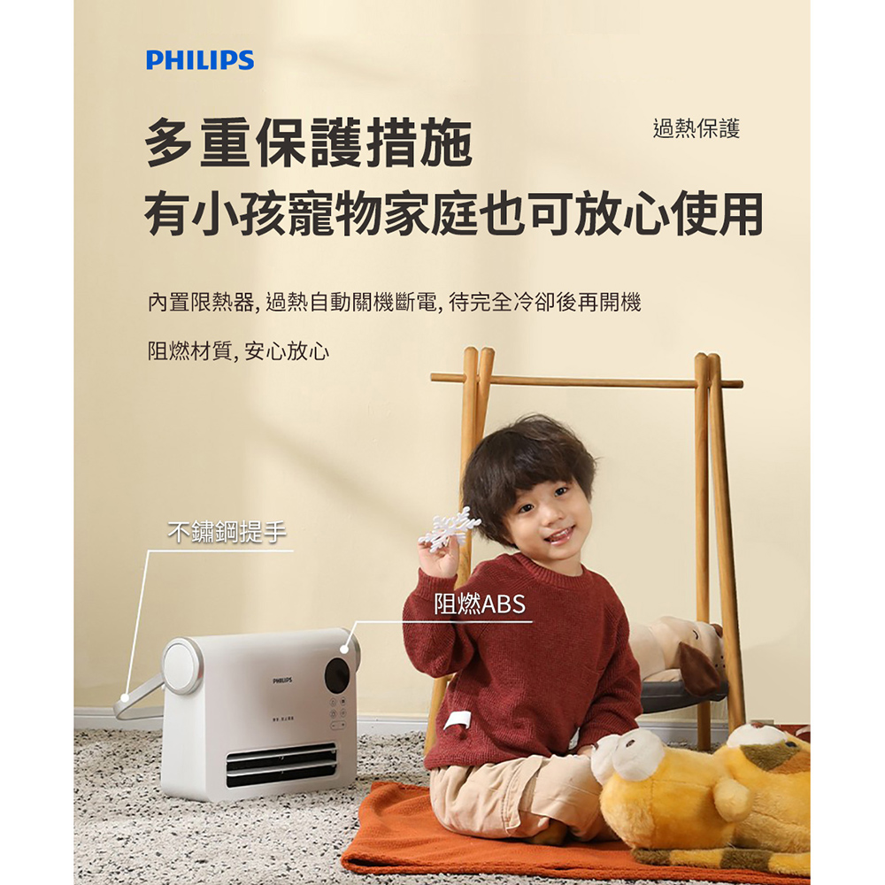 Philips 飛利浦 壁掛暖風機遙控電暖器(AHR3124