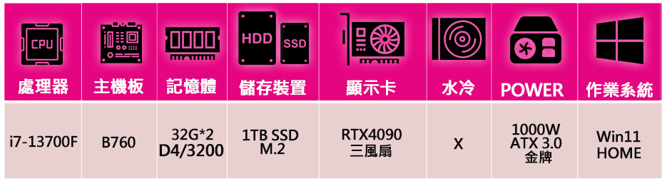 微星平台 i7十六核Geforce RTX4090 Win1