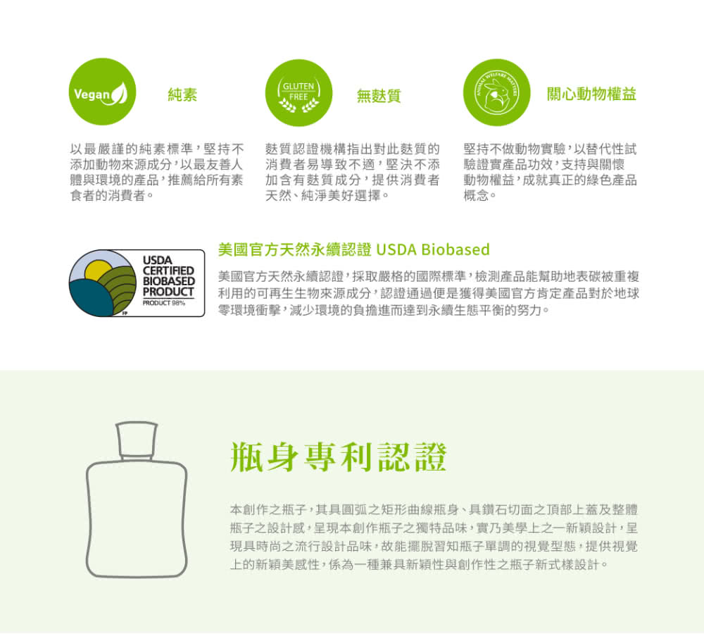 美國官方天然永續認證,採取嚴格的國際標準,檢測產品能幫助地表碳被重複