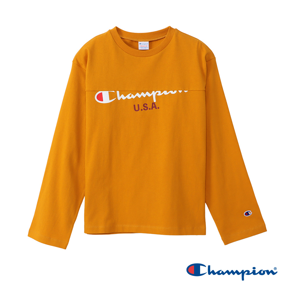 Champion 官方直營-CASUAL圓領印花LOGO上衣