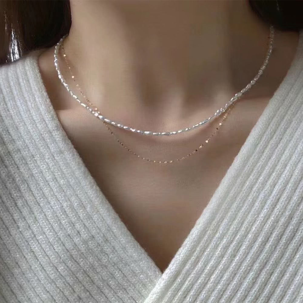 KARAT 野生KESHI 2-3 MM 珍珠項鍊 推薦 KARAT 野生KESHI 2-3 MM 珍珠項鍊 推薦