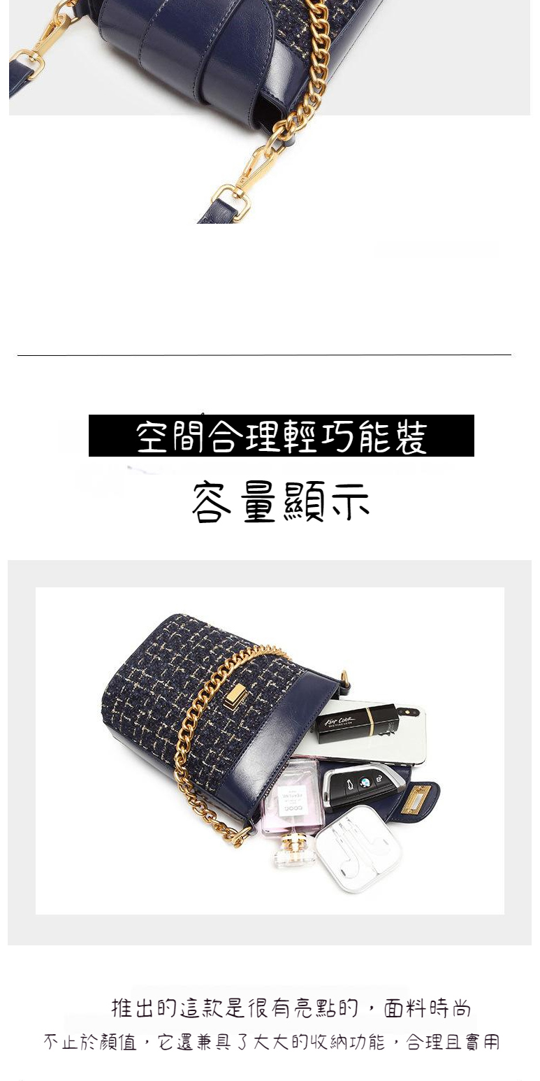 空間合理輕巧能装 容量顯示 推出的這款是很有亮點的,面料時尚 不止於顏值,它還兼具了大大的收納功能,合理且實用 