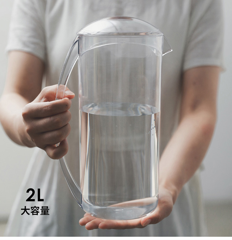 SHIMOYAMA 霜山 日系大容量透明冷水壺-2L(家用塑