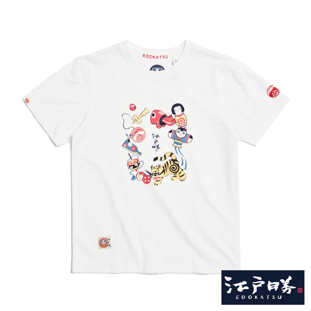 EDWIN 江戶勝 男裝 日本童玩短袖T恤(米白色)評價推薦