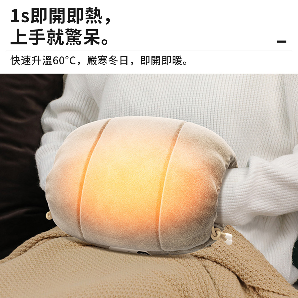 1s即開即熱, 上手就驚呆。 快速升溫60,嚴寒冬日,即開即暖。 
